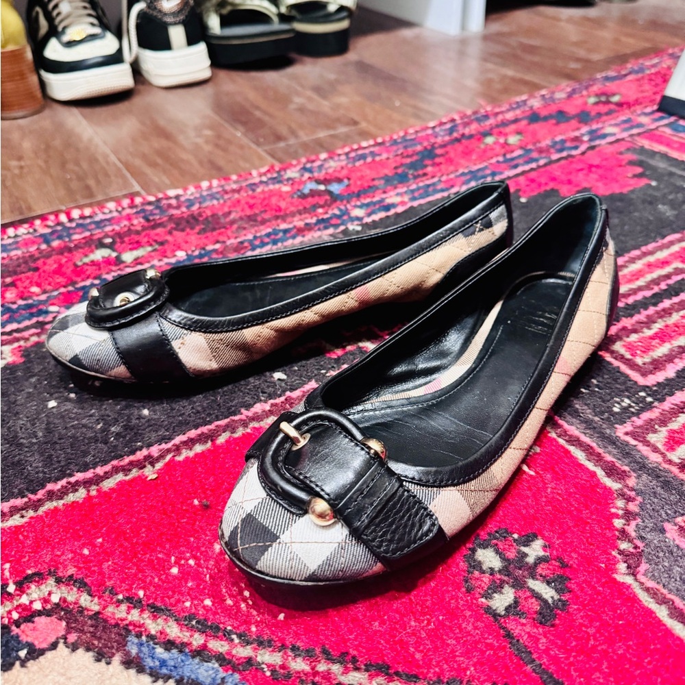 Burberry quilted ballet flats
